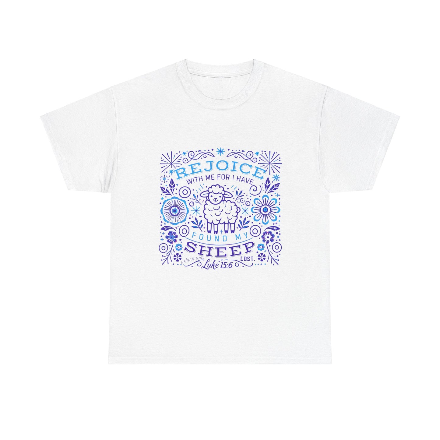 Rejoice Found Sheep - Unisex Heavy Cotton Tee