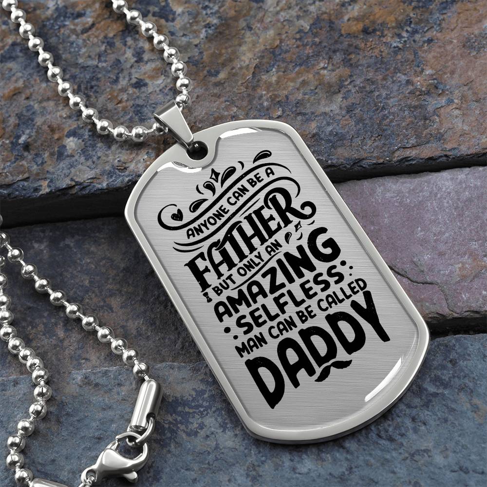 Father's Day Gift/ Amazing Daddy/ Dog Tag For Dad