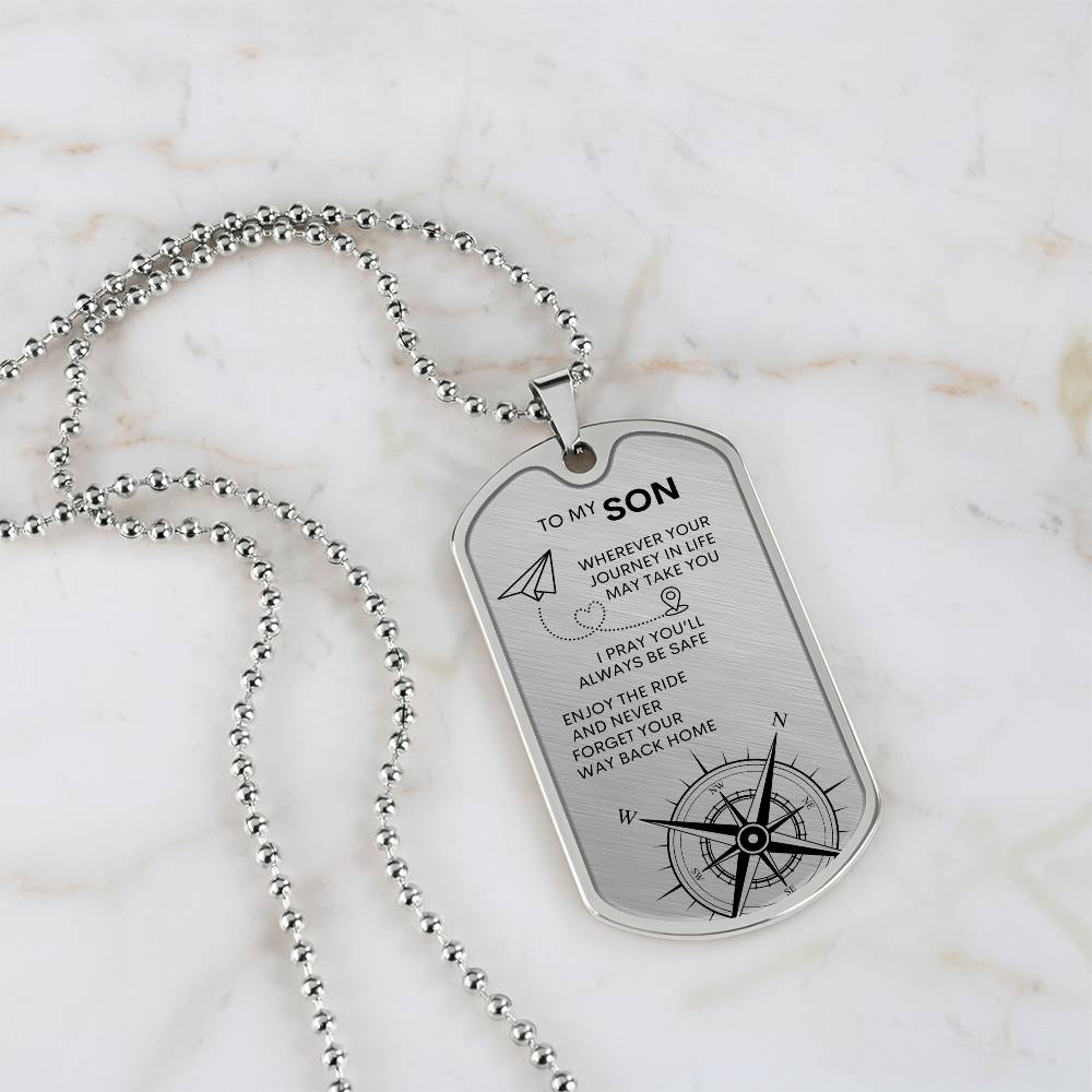 Dog Tag/ To My Son/ To My Son From Mom