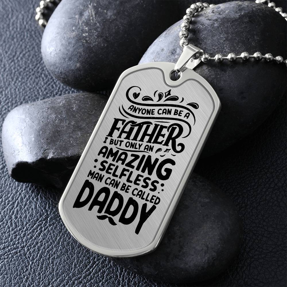Father's Day Gift/ Amazing Daddy/ Dog Tag For Dad