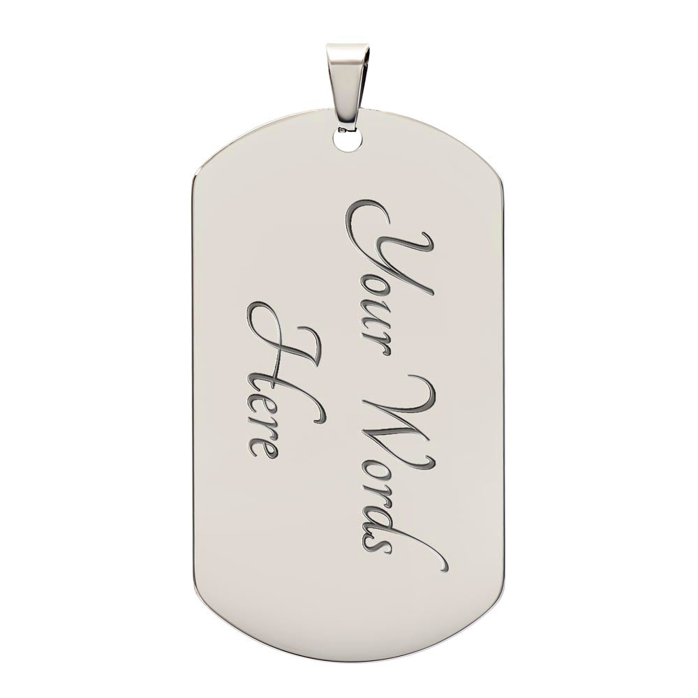 Father's Day Gift/ Amazing Daddy/ Dog Tag For Dad
