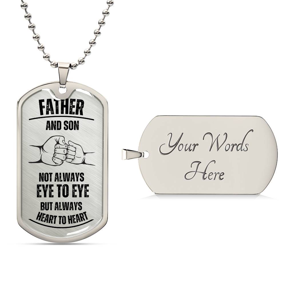 Father's Day Gift/ Father And Son/Dog Tag For Dad