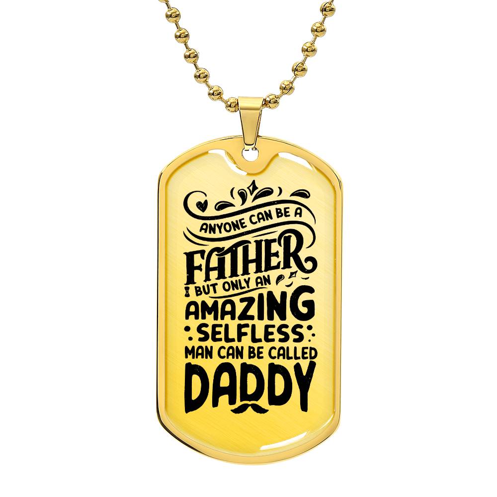 Father's Day Gift/ Amazing Daddy/ Dog Tag For Dad