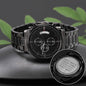 Black Chronograph Watch/Don't Waste Your Time Looking Back, You're Not going That Way/Gift For Son/Father/Husband/ Men's Wrist Watch