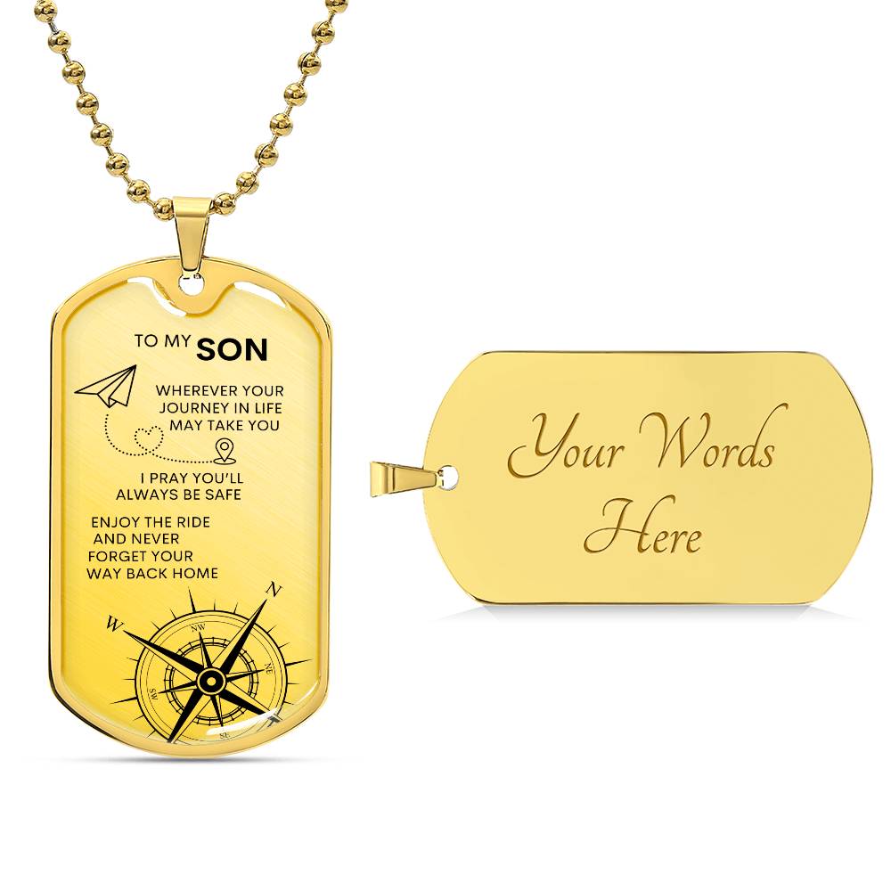 Dog Tag/ To My Son/ To My Son From Mom