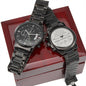 Black Chronograph Watch/ Happy Father's Day/ Men's Wrist Watch