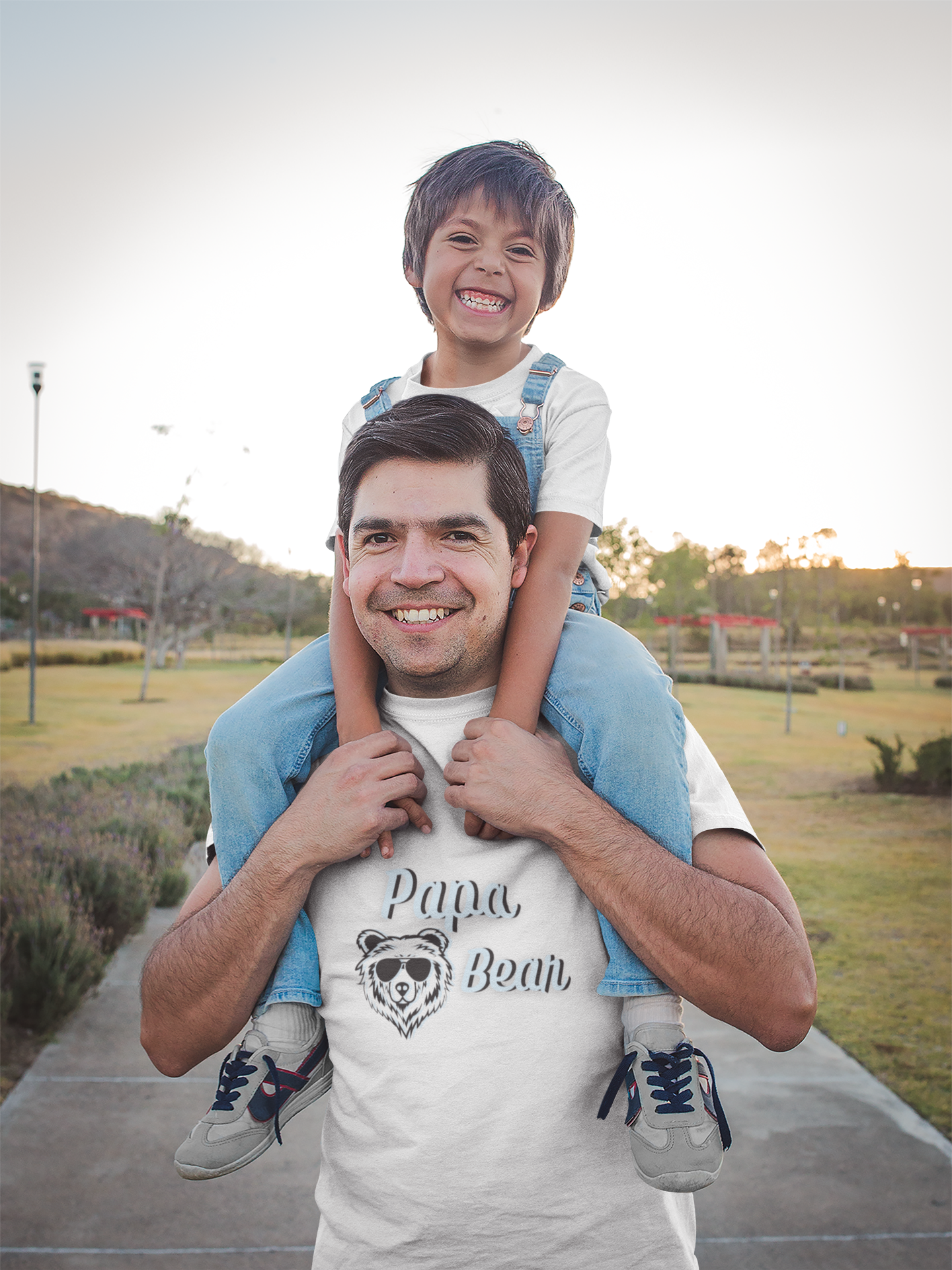 Papa Bear/ Father's Day Apparel/ Garment-Dyed T-shirt