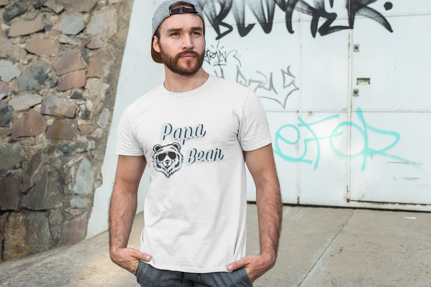 Papa Bear/ Father's Day Apparel/ Garment-Dyed T-shirt