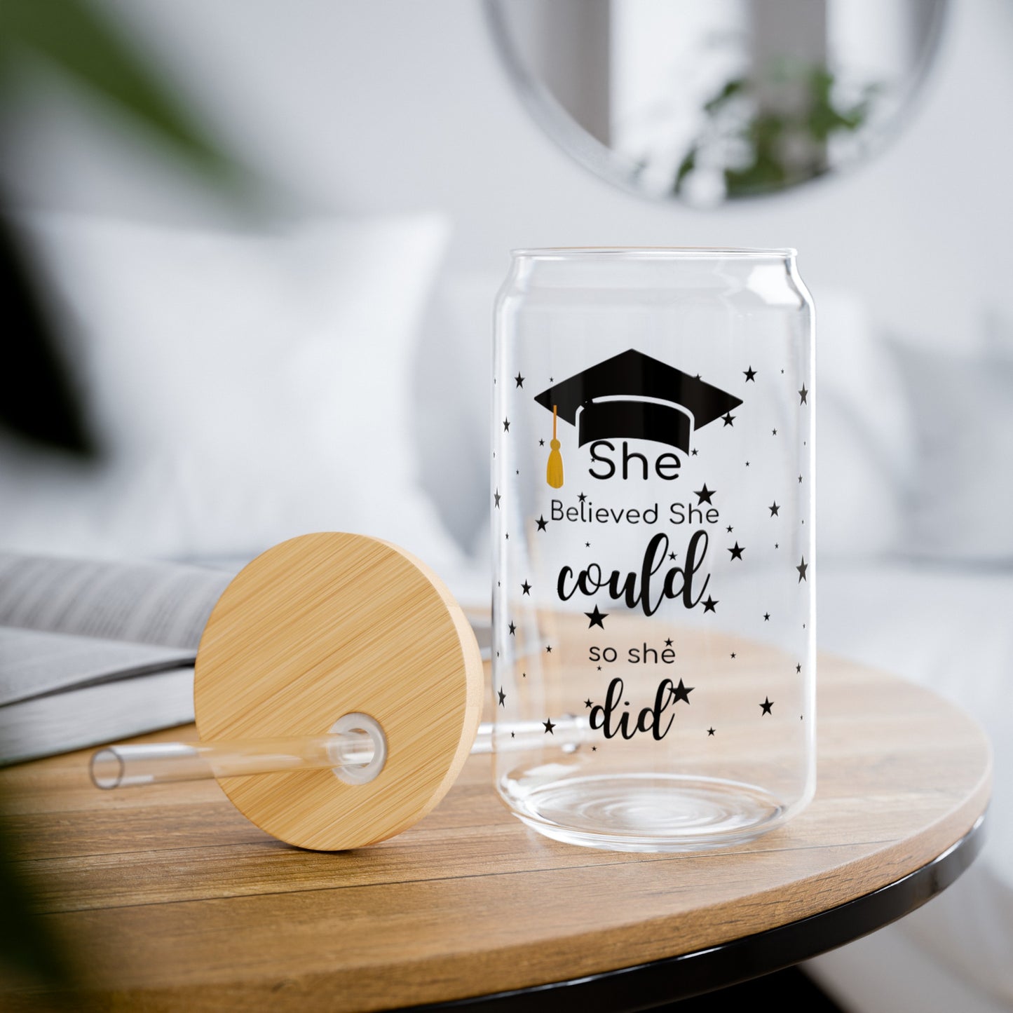 The Tassel was Worth The Hassle/Graduation Gift/Sipper Glass, 16oz/ Class of 2024