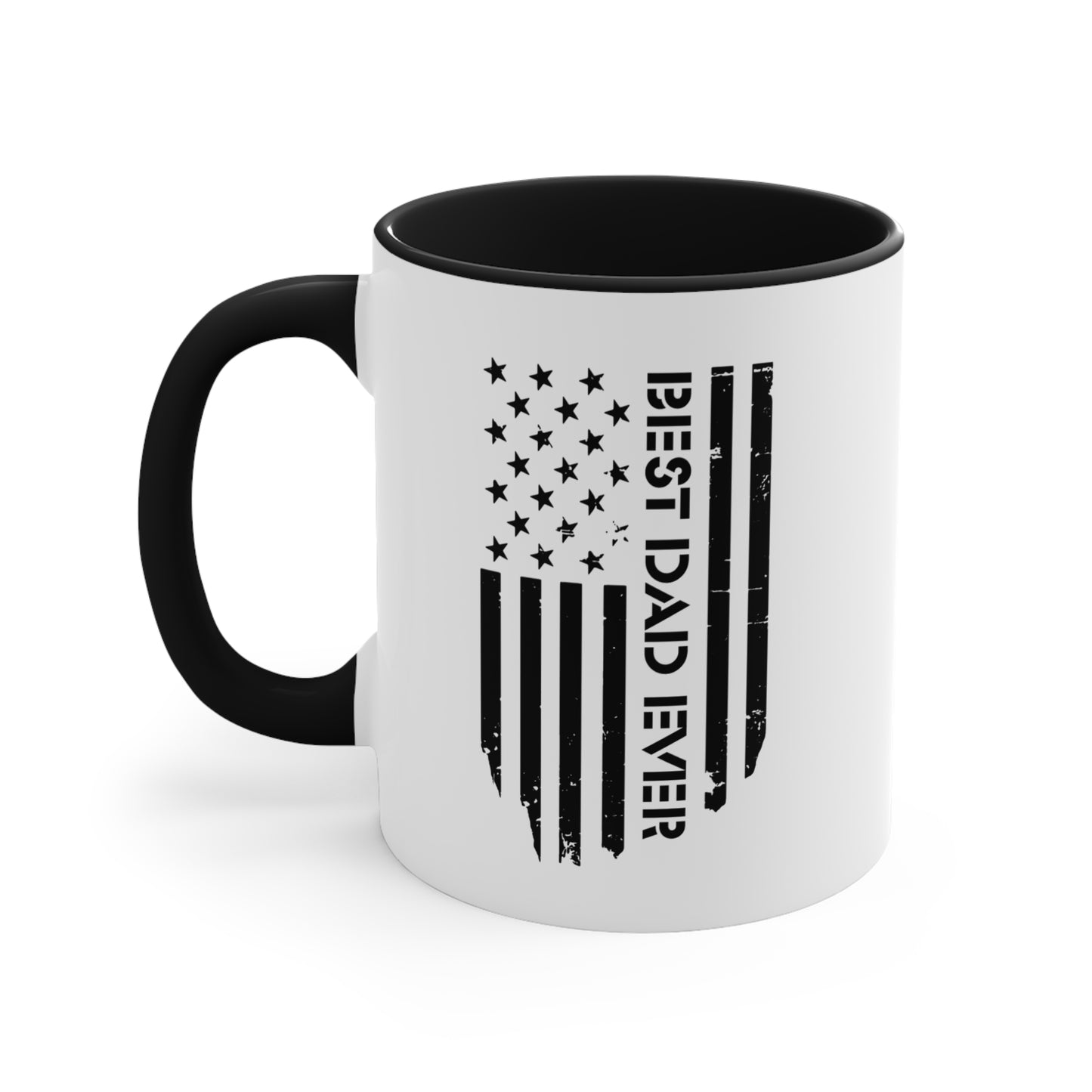 Best Dad Ever/ Accent Coffee Mug, 11oz/ Father's Day Mug