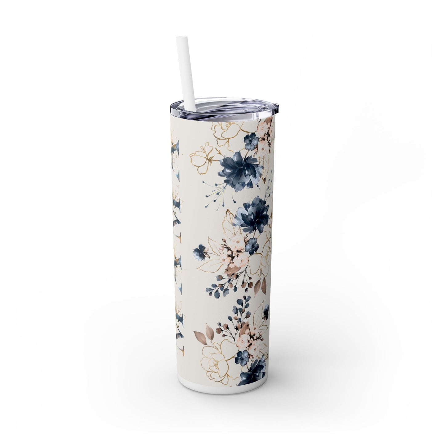 MAMA Inspired Skinny Tumbler with Straw, 20oz