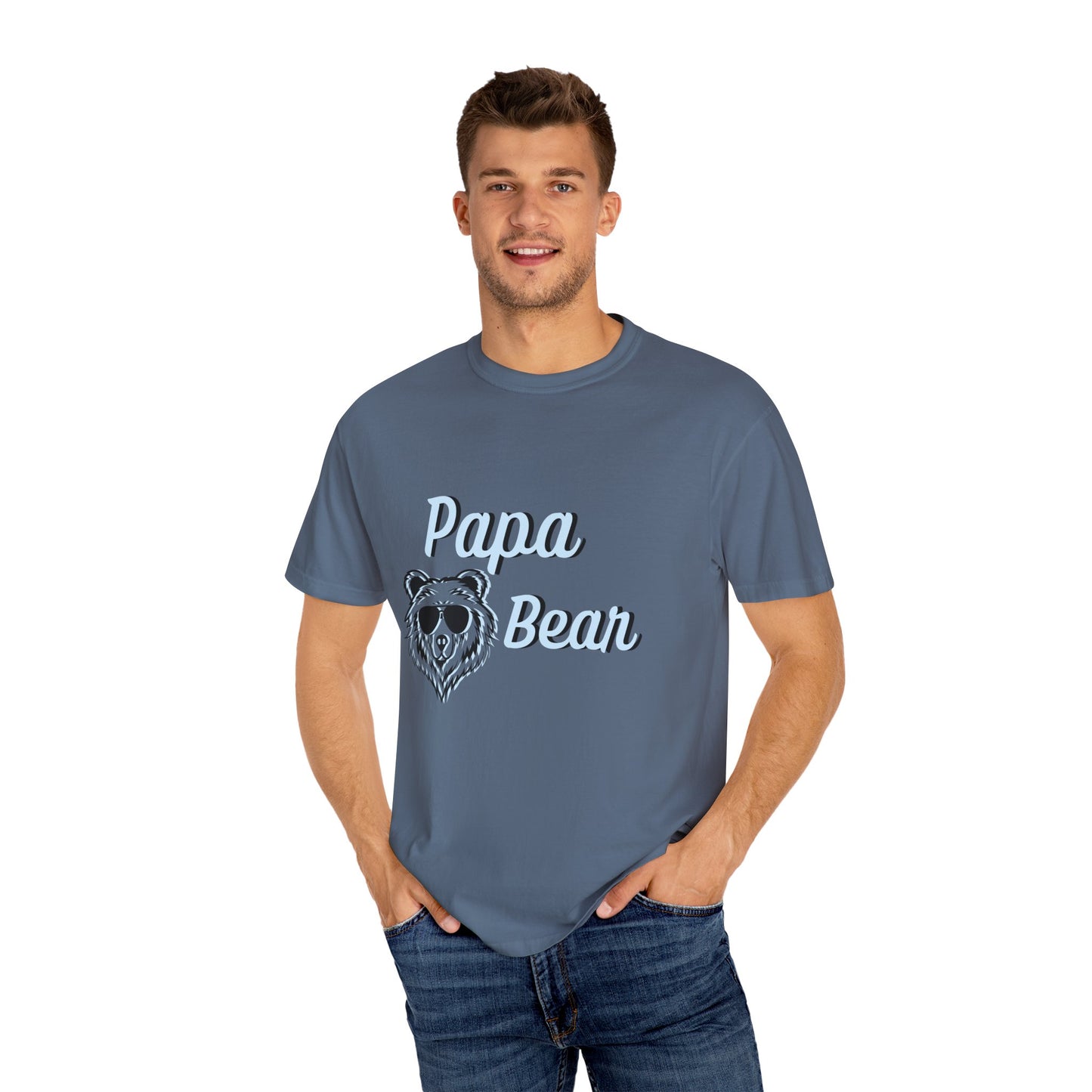 Papa Bear/ Father's Day Apparel/ Garment-Dyed T-shirt