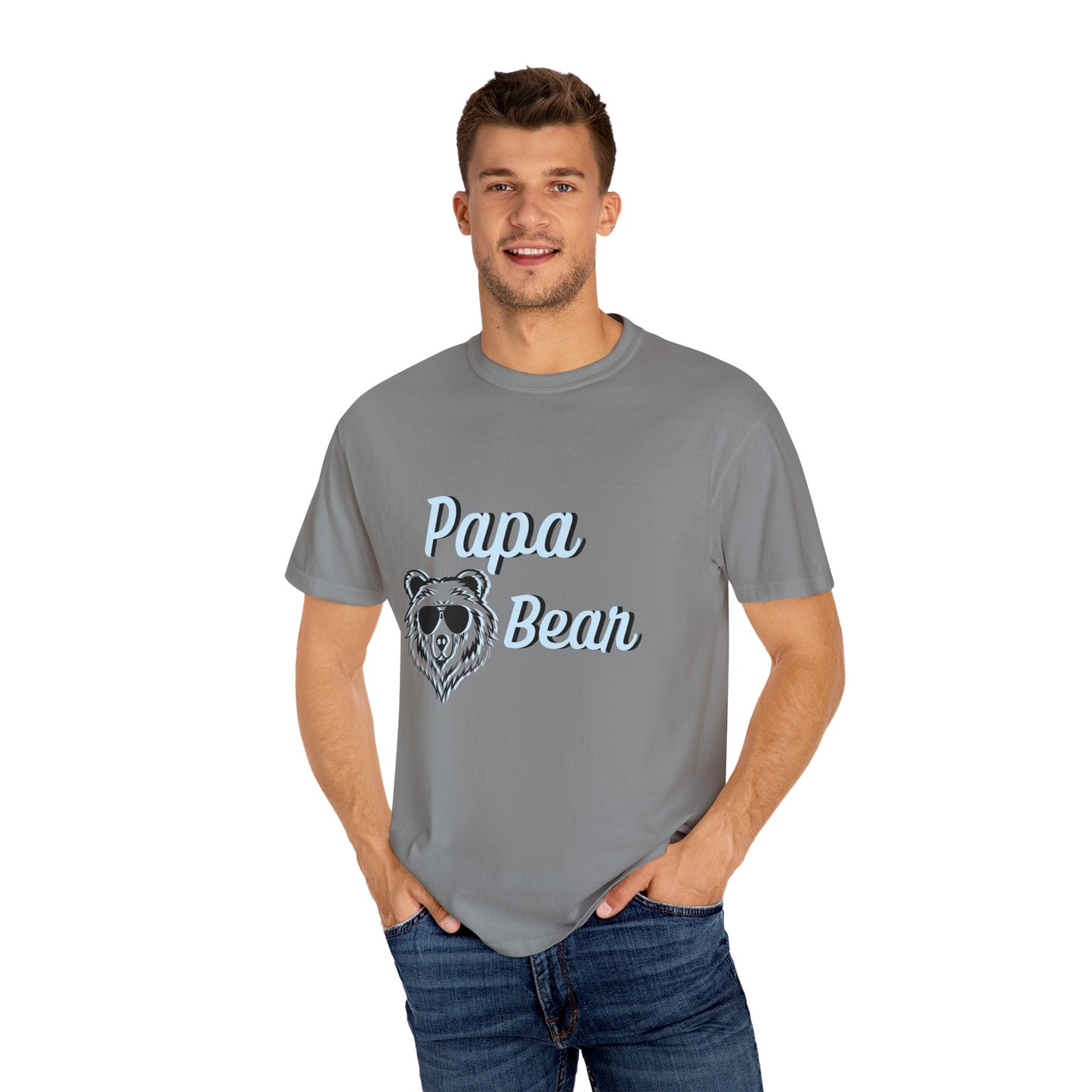 Papa Bear/ Father's Day Apparel/ Garment-Dyed T-shirt