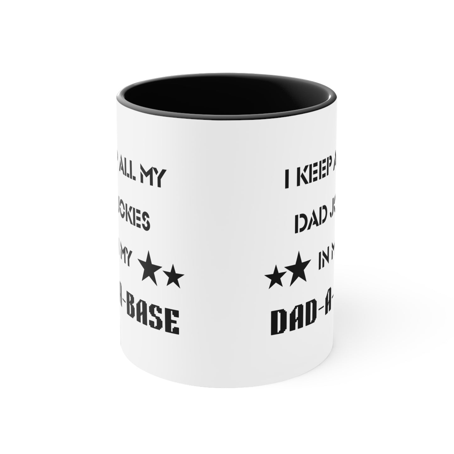 Dad Jokes/ Accent Coffee Mug, 11oz/ Father's Day Mug