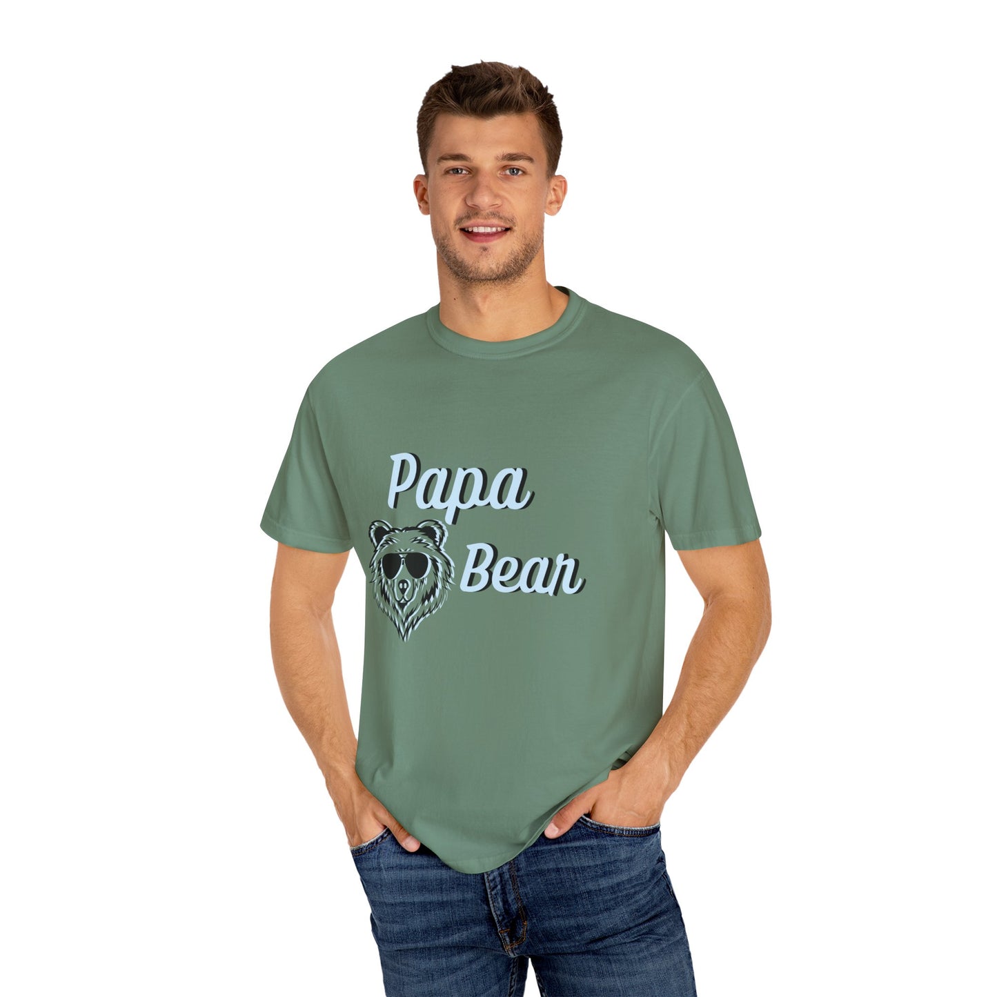 Papa Bear/ Father's Day Apparel/ Garment-Dyed T-shirt