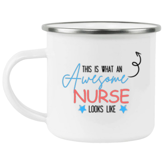 Nurse Week 12 oz Enamel Camping Mug