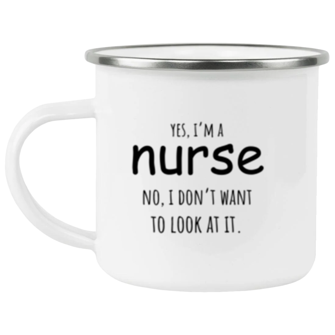 Nurse Week 12 oz Enamel Camping Mug