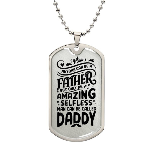 Father's Day Gift/ Amazing Daddy/ Dog Tag For Dad