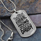 Father's Day Gift/ Amazing Daddy/ Dog Tag For Dad