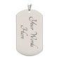 Father's Day Gift/ Amazing Daddy/ Dog Tag For Dad