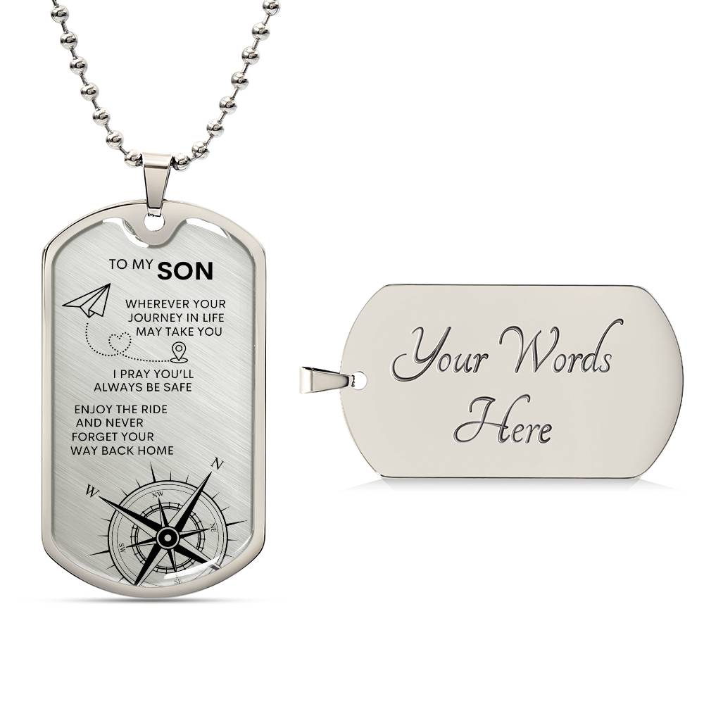 Dog Tag/ To My Son/ To My Son From Mom