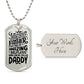 Father's Day Gift/ Amazing Daddy/ Dog Tag For Dad
