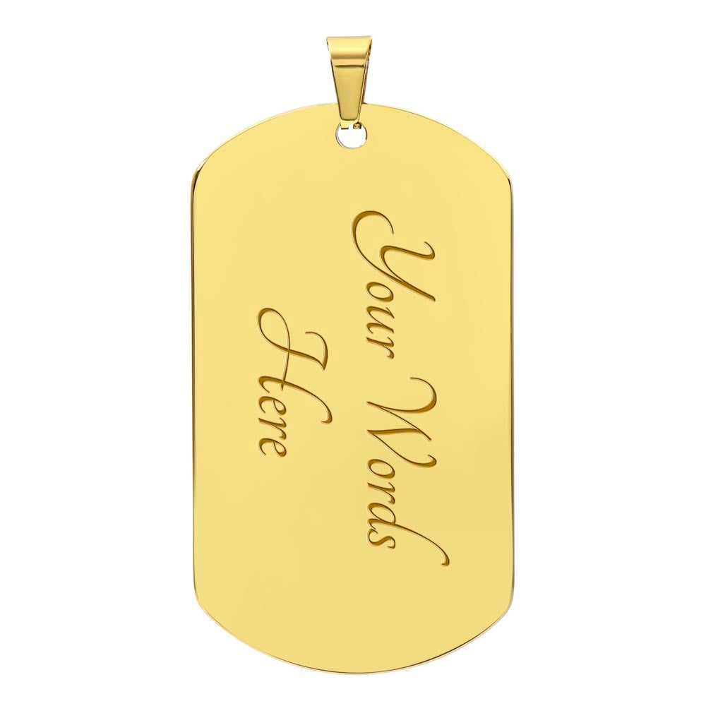 Father's Day Gift/ Best Dad In The World/Dog Tag For Dad/ Gift From Daughter