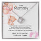 Love Knot Necklace/ Happy First Mother's Day/ Baby Girl Message Card/ Happy Mother's Day