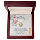 Love Knot Necklace/ Happy First Mother's Day/ Baby Boy Message Card/ Happy Mother's Day