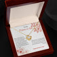 Love Knot Necklace/ Happy Mother's Day/ Happy Mother's Day To My Mother-in-Law