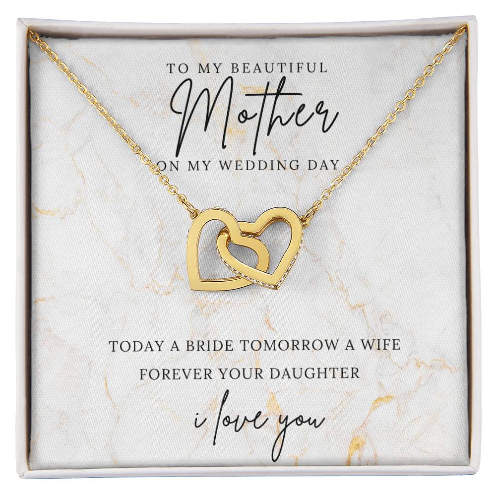 Interlocking Hearts Necklace (Yellow & White Gold Variants)/ On My Wedding Day-To Mom