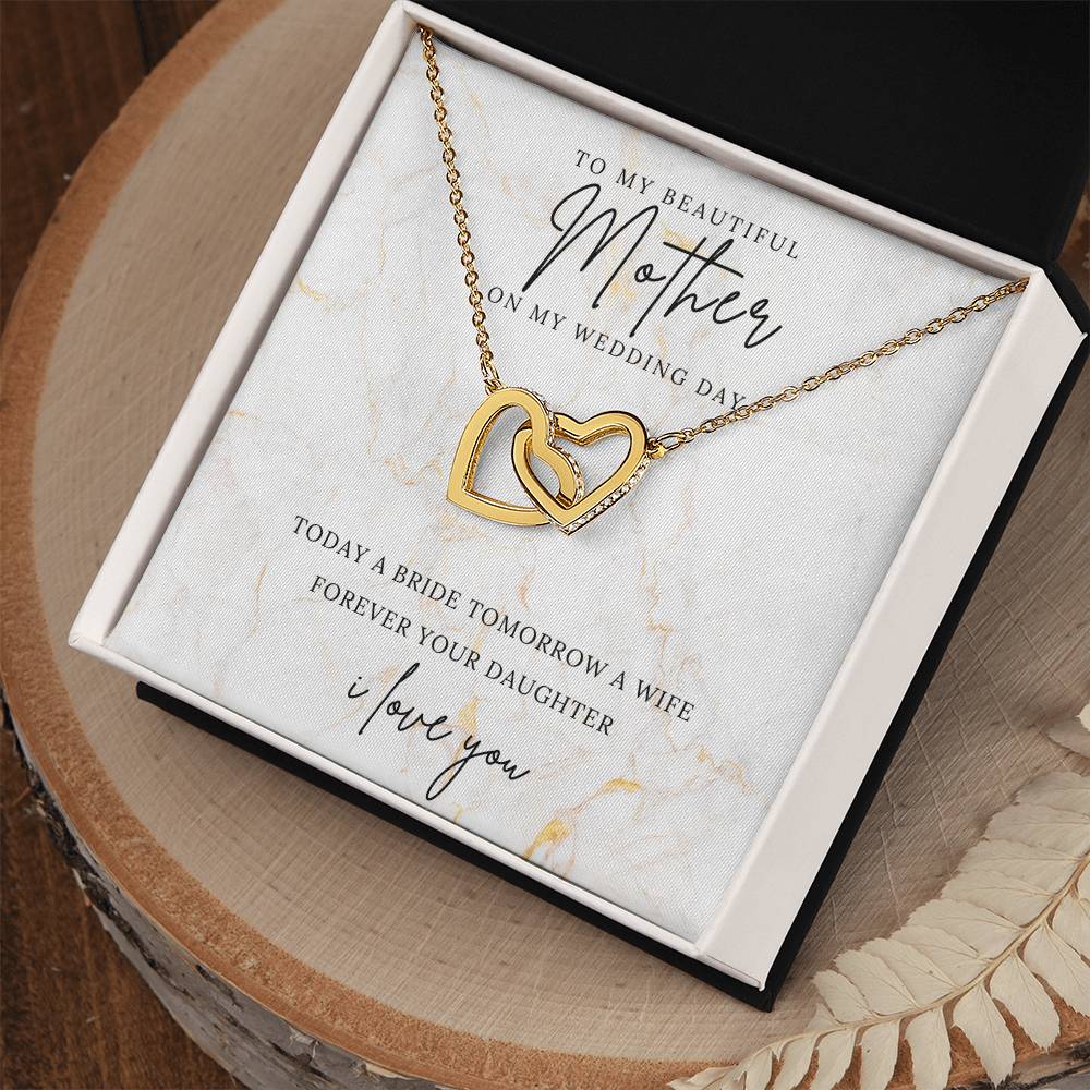 Interlocking Hearts Necklace (Yellow & White Gold Variants)/ On My Wedding Day-To Mom