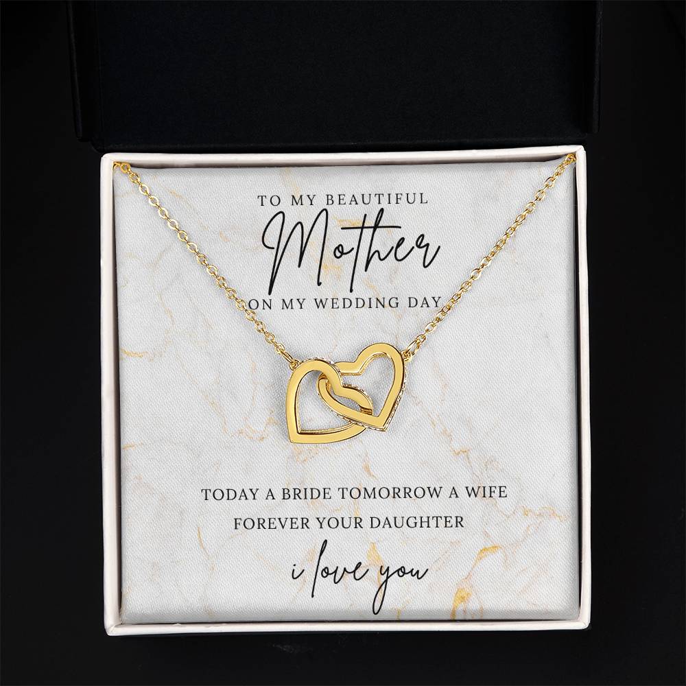 Interlocking Hearts Necklace (Yellow & White Gold Variants)/ On My Wedding Day-To Mom