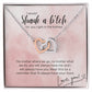 Interlocking Hearts Necklace (Yellow & White Gold Variants)/ Best Friend Gift/ Forever BFF Message Card
