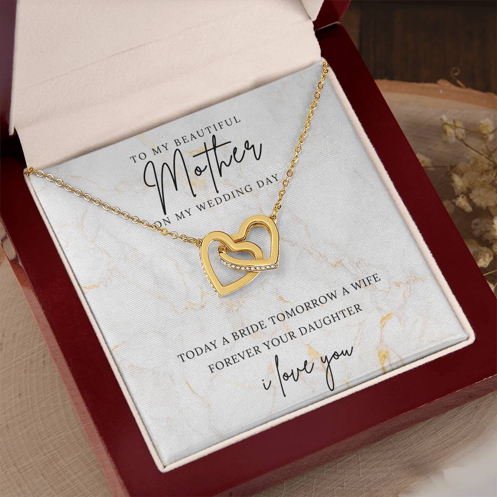 Interlocking Hearts Necklace (Yellow & White Gold Variants)/ On My Wedding Day-To Mom