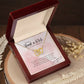 Interlocking Hearts Necklace (Yellow & White Gold Variants)/ Best Friend Gift/ Forever BFF Message Card