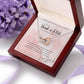 Interlocking Hearts Necklace (Yellow & White Gold Variants)/ Best Friend Gift/ Forever BFF Message Card