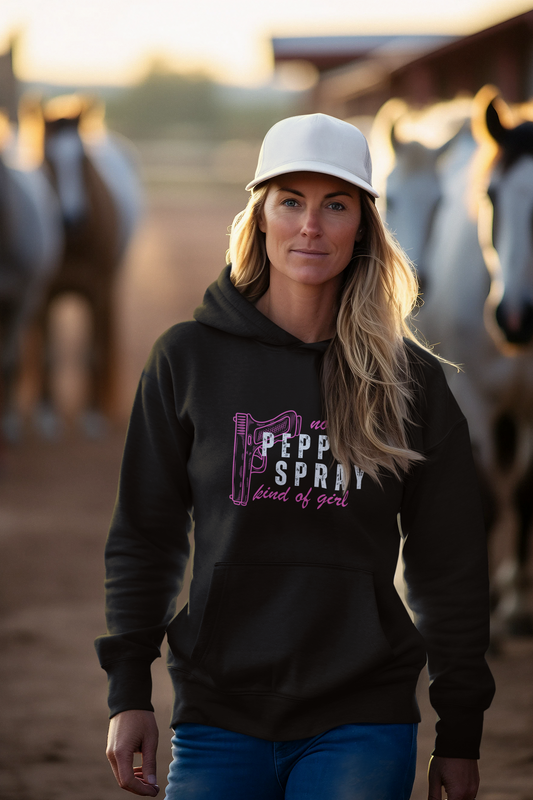 Not A Pepper Spray, Kind of Girl / Women's Pullover Hoodie